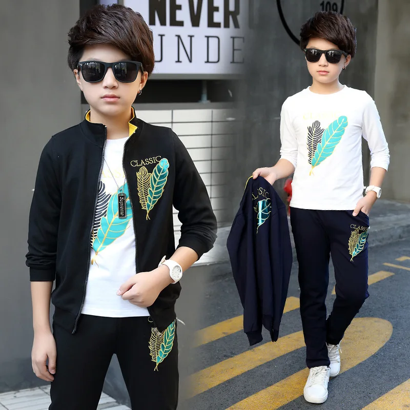 الفتيان الملابس 3 قطعة/المجموعة الأطفال مجموعة ملابس الاطفال الملابس صبي يناسب الربيع الصيف الخريف الاطفال بدلة رياضية 2019