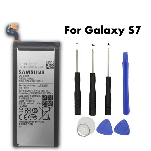 Original Battery EB-BG930ABE For Samsung GALAXY S7 SM-G9300 G930F G930A G930L G9308 G930V SM-G930L SM-G930P G930 3000mAh | Мобильные