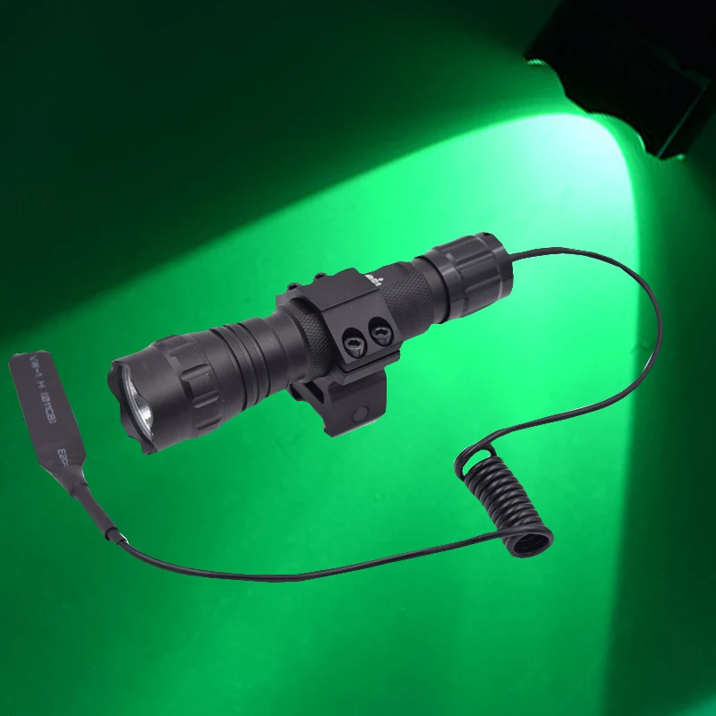 Высокое качество Зеленый свет фонарики WF 501B фонарик 18650 lampe Torche для наружного