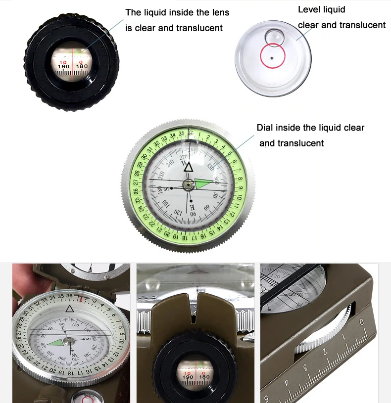 Военный линзатический компас Eyeskey Survival Военный компас для пеших прогулок на открытом воздухе оборудование для кемпинга геологический компас Компактные Весы