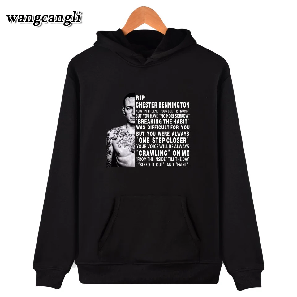 

2019 Autumn Latest Men Hoodies RIP Chester Broken Linkin Park Hoodie Sweatshirt Hip Hop Moletom Masculino Brand Jacket Clothing