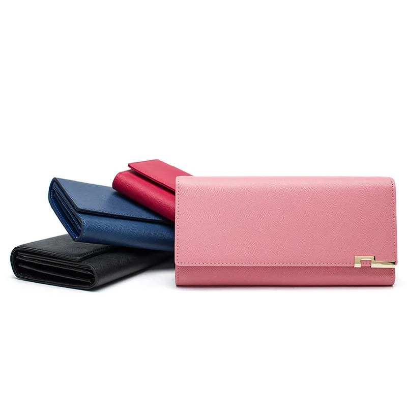 

Women Wallet Genuine Leather Luxury Brand Long Ladies Wallet Clutch Female Card Holder Fashion Girl Coin Purse Carteira Feminina