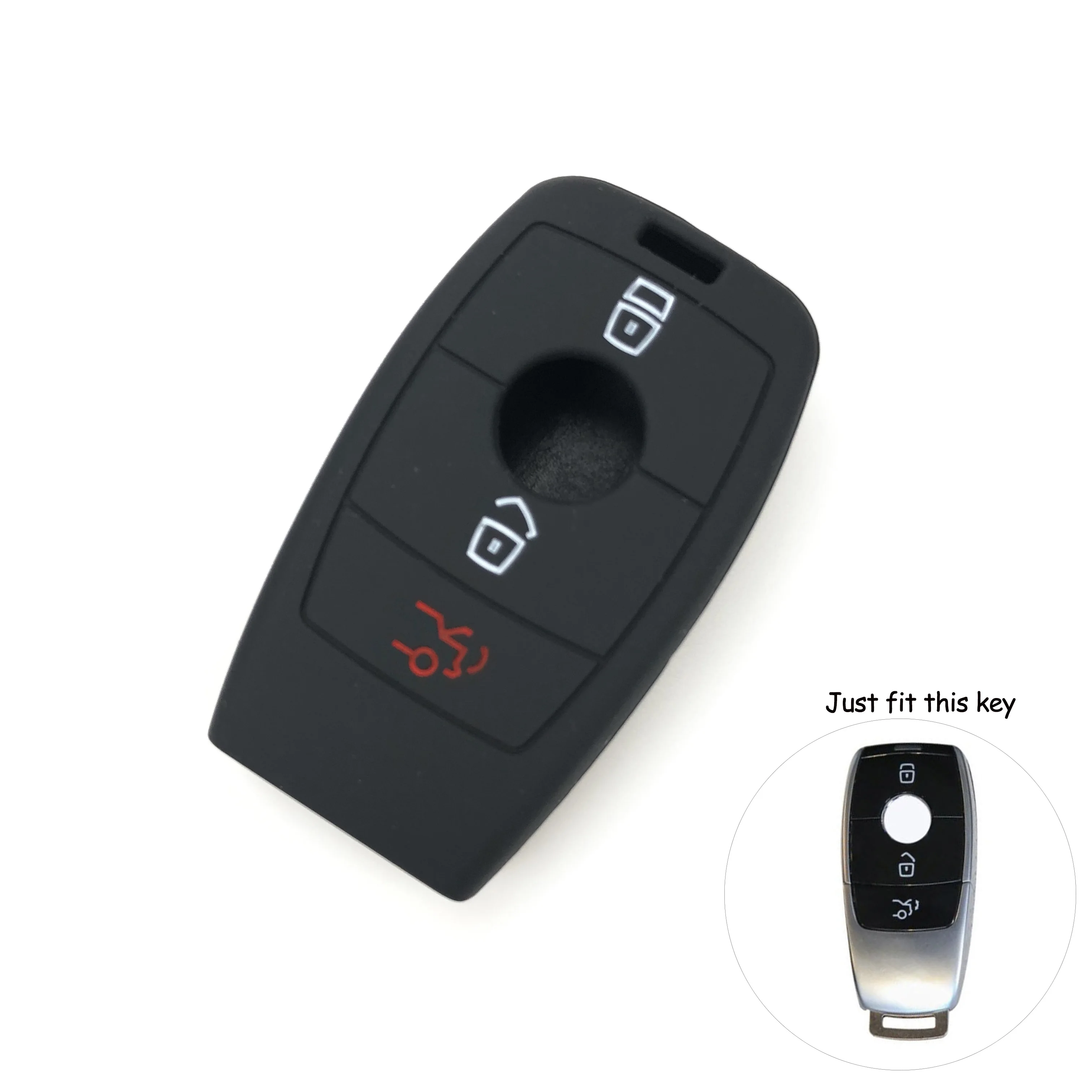 Силиконовый чехол для автомобильного ключа Benz A B C E S G GLE GLC CL CLK CLS GL GLK R SL SLK class W211 W221