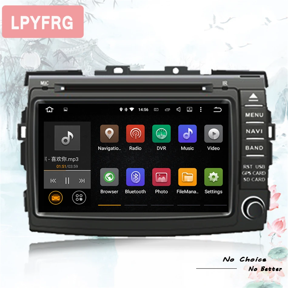 Discount 8 inch Android 9.0 RAM 4GB Car Multimedia Player For TOYOTA PREVIA Estima Tarago Canarado HD 1024*600 Car DVD Player CD BT MAPS 4