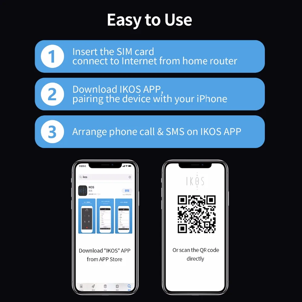 IKos 3 SIM 3 в режиме ожидания активировать онлайн одновременно WiFi роутер для iPhone 6/7/8/X/XS MAS iOS 7-12 без роуминга за рубежом SIMadd