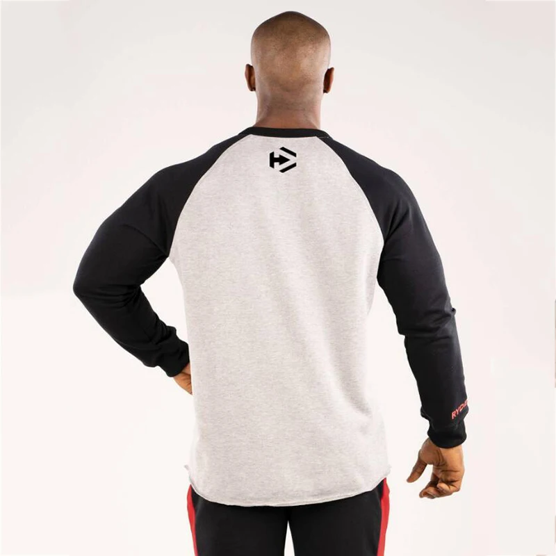 Sport Shirt Men Long Sleeve Running Gym Joggers t shirt (1)