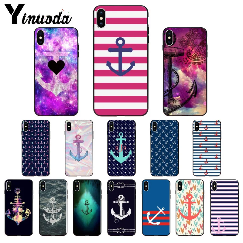 Мягкий чехол Yinuoda из ТПУ с якорем лодкой морским узором аксессуары для телефонов