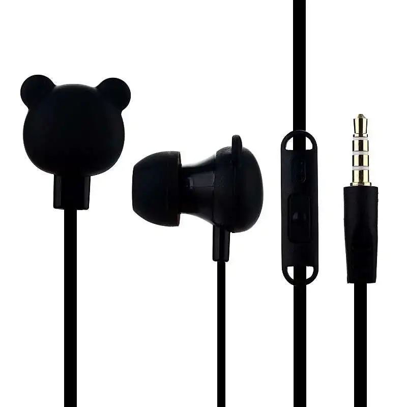 Chiclits Cartoon Cute Bear Earphone Stereo Headset Bass Headphone With Mic For Xiaomi Iphone Samsung Kid Girls Gift (17)