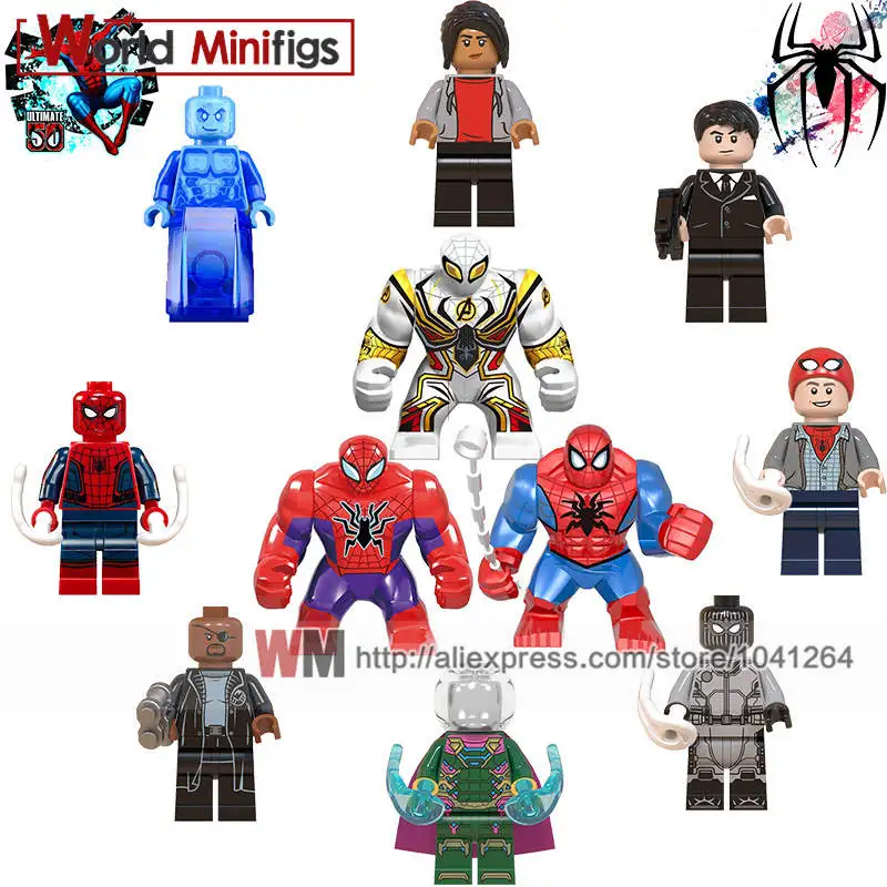 

Single Marvel Series s 4 Final Battle Spiderman Character Action Model Building Blocks Children Educational Toys