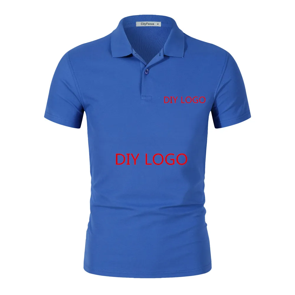 

Customized DIY LOGO Men Women Slim-Fit Quick-Dry Golf Short Sleeve Sport Polo Shirt