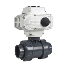 DN32 двойное соединение 2 Way НПВХ ПВХ вкл/выкл Тип Эконом Пластик моторизованный шаровой клапан электрический