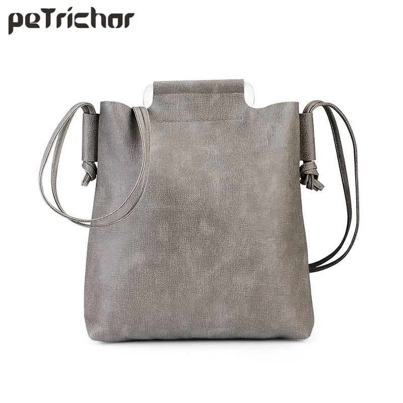 

Handle Handbag Woman Tote Women Bucket Fashion Vintage Shoulder Bag Brand Designer Ladies Leather Messenger Bag Female Bags