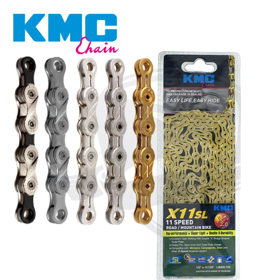 11 скорость цепь kmc профессиональная цепочка X11 X11L X11SL для дорожного велосипеда mtb