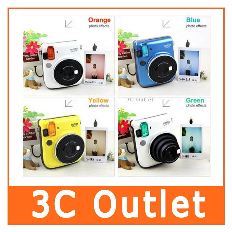 Fuji Fujifilm Instax Mini 70 мгновенная камера цветные фильтры крупным планом объектив 4 шт. 1
