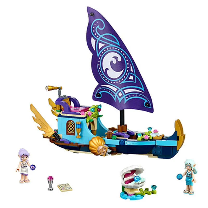 

Friend Series Naida's Epic Adventure Ship Aircraft Boat Model Building Block Bricks Toys Compatible With Legoings Elves