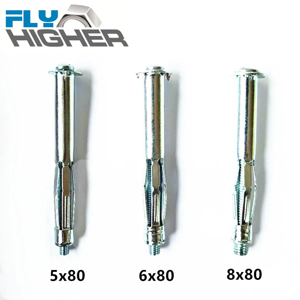 M5/M6/M8x80 металлический анкер для пустотелых конструкций/усиленный якорь/изготовленные на станке крепления