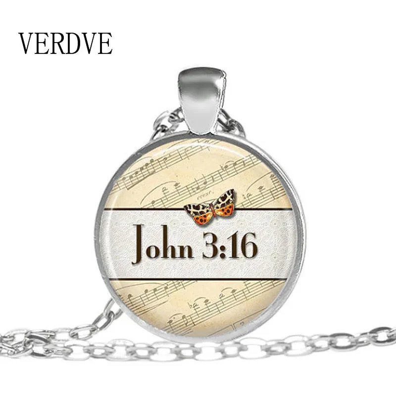 John 316 God Necklace Bible Christian Jewelry Religious Necklace