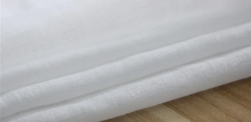 SUJASANMY однотонная белая ткань 60X60/70X70 тонкая хлопковая вуаль газовая подкладка для