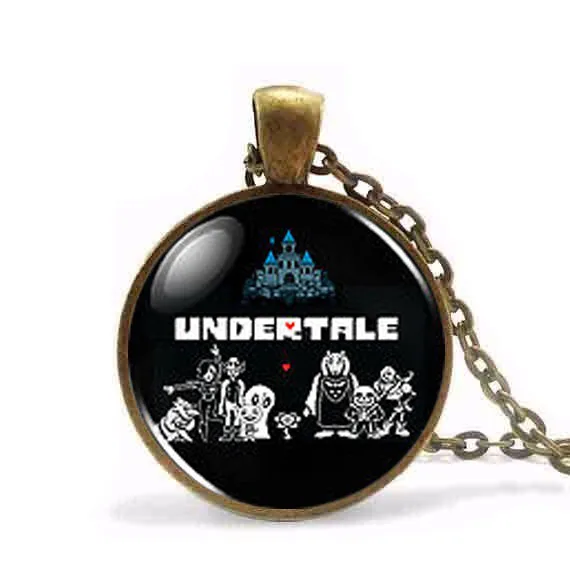 Стимпанк 2017 новинка Undertale Sans &amp The Gang игра геймер игровое ожерелье кулон ювелирное
