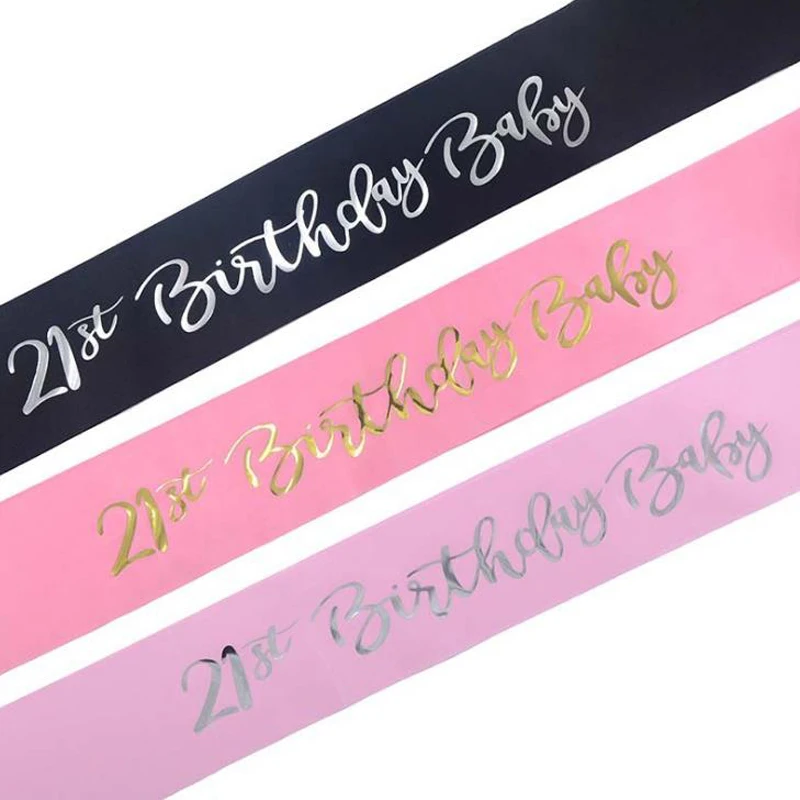 Talk Thirty to Me Satin Sash Birthday Sash Happy 30th Birthday Party Decor VV
