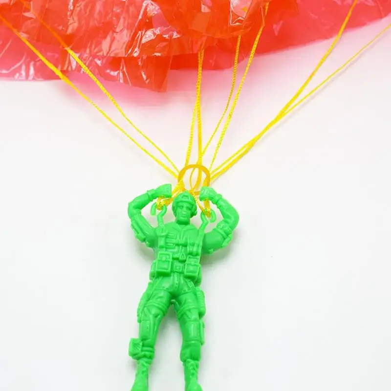 Ttnight Пластик извлечения парашют игрушка открытый солдат стороны бросали игрушечные парашюты для мальчиков Штаны для девочек с
