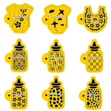 Детский шарф бутылочка для кормления помадка торт трафареты печенье плесень кофе бариста шаблон украшение печенья инструменты reposteria patisserie