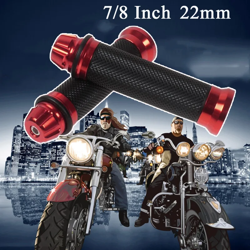 

Universal 7/8'' 22mm racing Motorcycle Handle Handlebar Moto Grip CNC Aluminum Motorbike Handle Grips