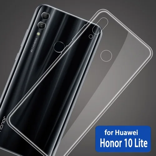 Чехол для huawei Honor 10 Lite, ТПУ Силиконовый прочный прозрачный бампер, мягкий чехол для Honor Note 10 Honor 10, прозрачная задняя крышка - Цвет: for Honor 10 Lite