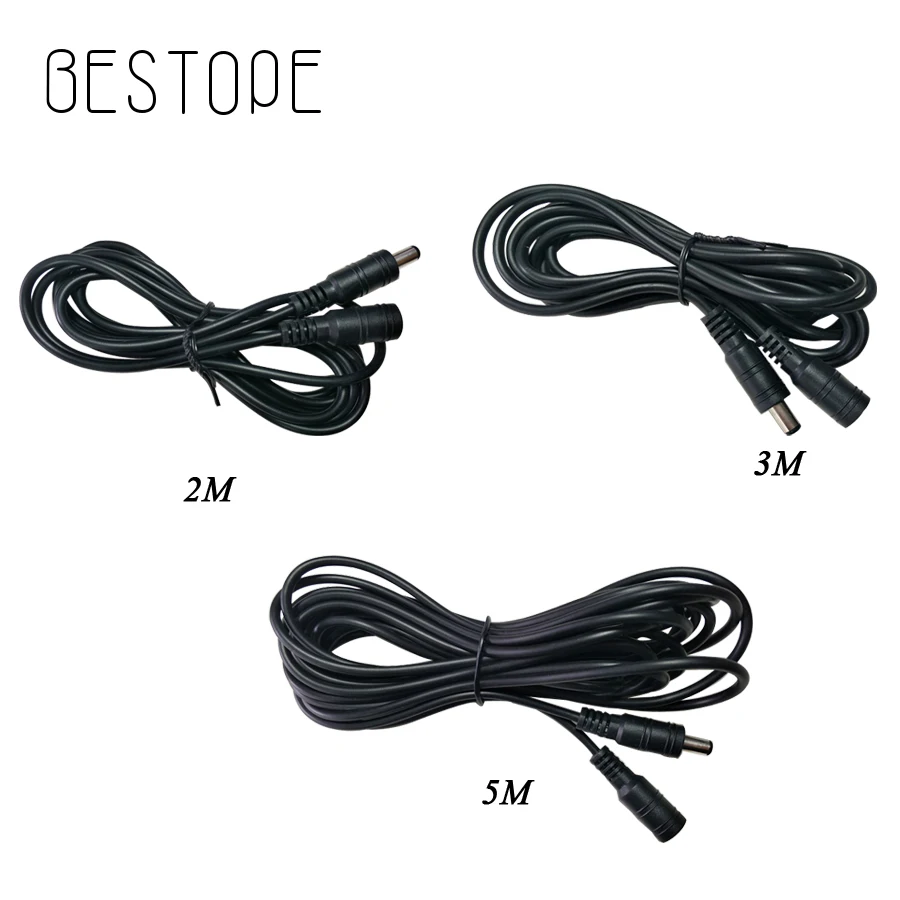 DC 10 m 1 m 2 m 3 m 5 m 5.5x2.1mm connettore di Alimentazione Martinetti Adattatore femmina + cavo di estensione maschio Spina del Cavo di alimentazione