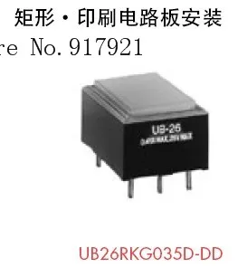 

[ZOB] Rectangular import button switch UB-26RKG035D-DD circuit board mounted Japan nkk key switch --5PCS/LOT