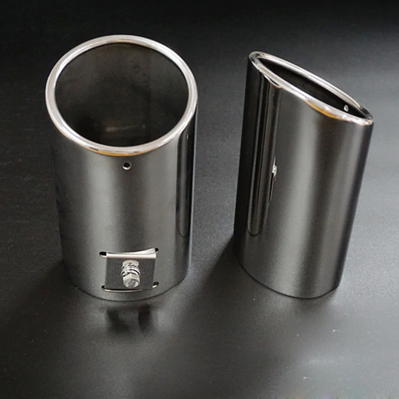 

Two PCS 304 Stainless Steel Thickening Car Decoration Tail Throat Muffler Tip For Toyota-Corolla/Vios/Terui