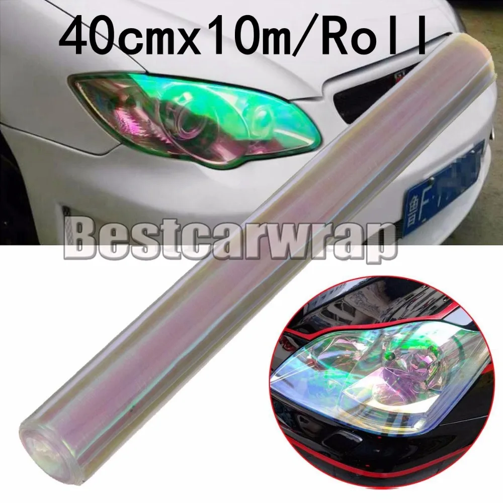 20 rolls / Lot 40cmx10m Clear Chameleon headlights tint Car / Motorbike