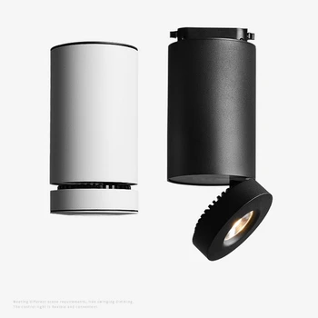 

85-265Vac input CREE COB High base rotatable, foldable ceiling surface mounted ,track LED spot lamp for painting ,shopping mall