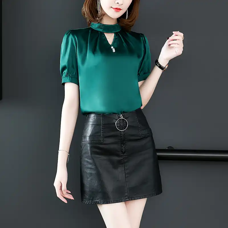 Blusas de seda modernas Clearance