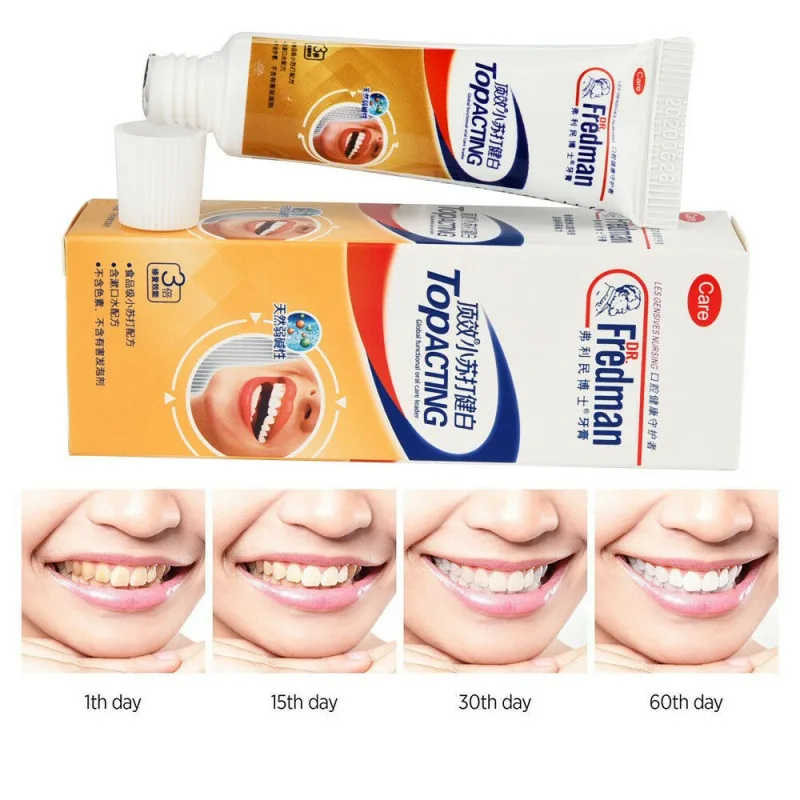 

20g Baking Soda White Toothpaste Teeth Whitening Cleaning Dental Toothpaste Pasta Remove Dental Plaque Stains Care Products