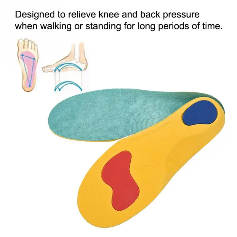 5 типов ортопедические плоскостопие свод стопы Поддержка амортизирующая обувь вставляет Стельки колодки для детей