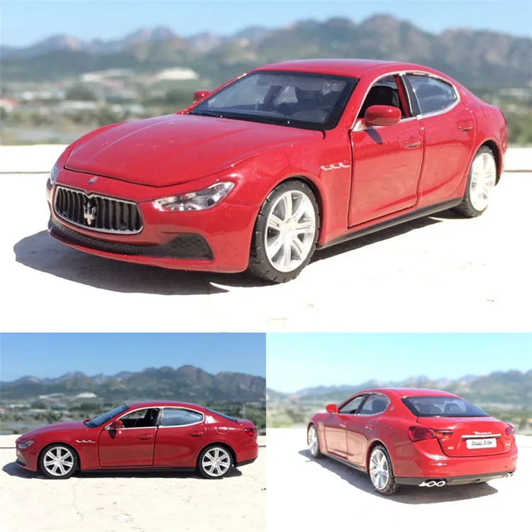 Новинка 1:32 для Maserati Ghibli игрушка купе модели транспортных средств сплав оттяните назад Подлинная Лицензия внедорожный автомобиль игрушка-подарок для детей