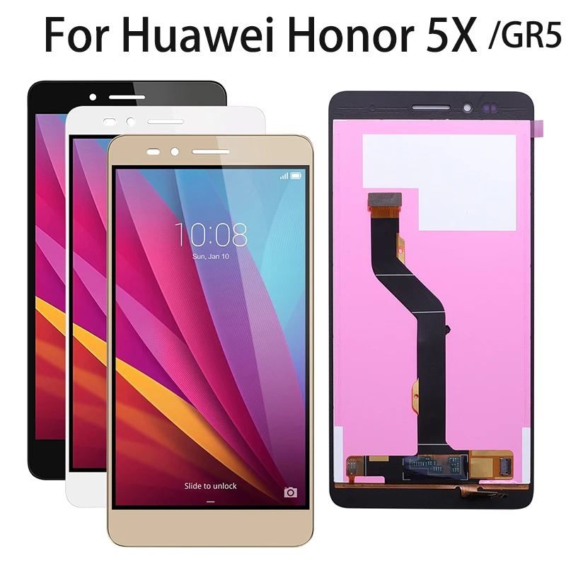 ЖК-дисплей для Huawei Honor 5X с сенсорным экраном FHD новый дигитайзер в сборе сменные
