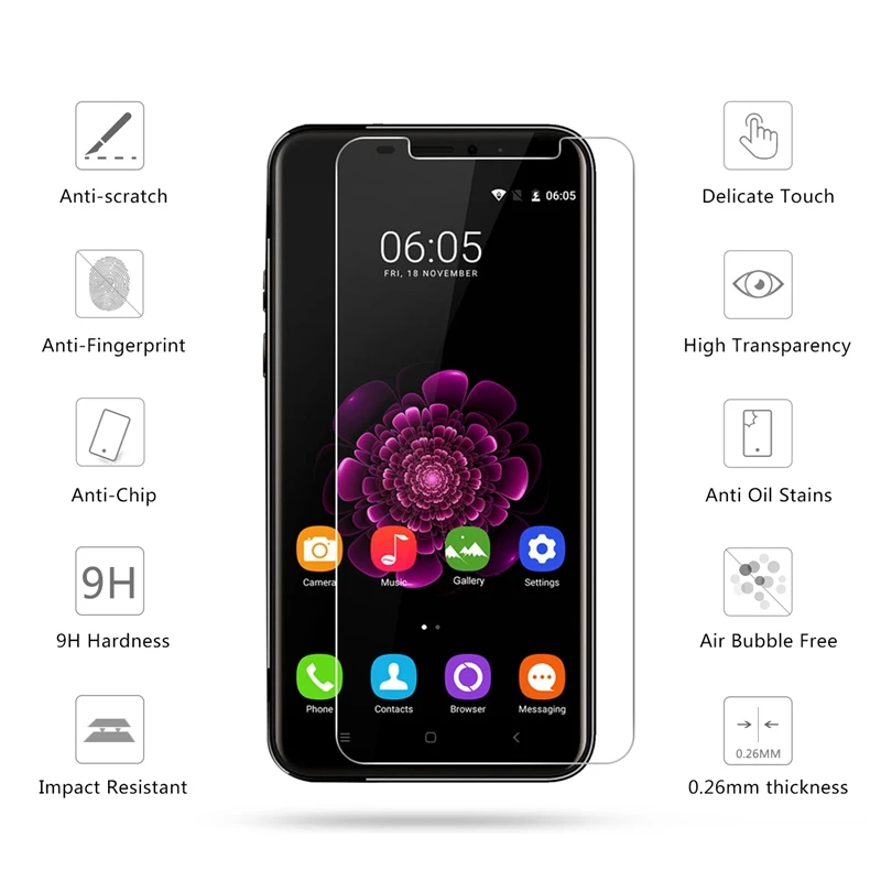 2.5D 0 26 мм 9H Премиум Закаленное стекло для oukitel U20 и Plus Защитная пленка Plus|tempered