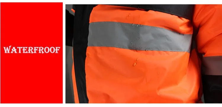 CCGK Winter working clothing outdoors thermal protection uniforms mens cotton wadded padded safety clothing thick warm work wear (6)