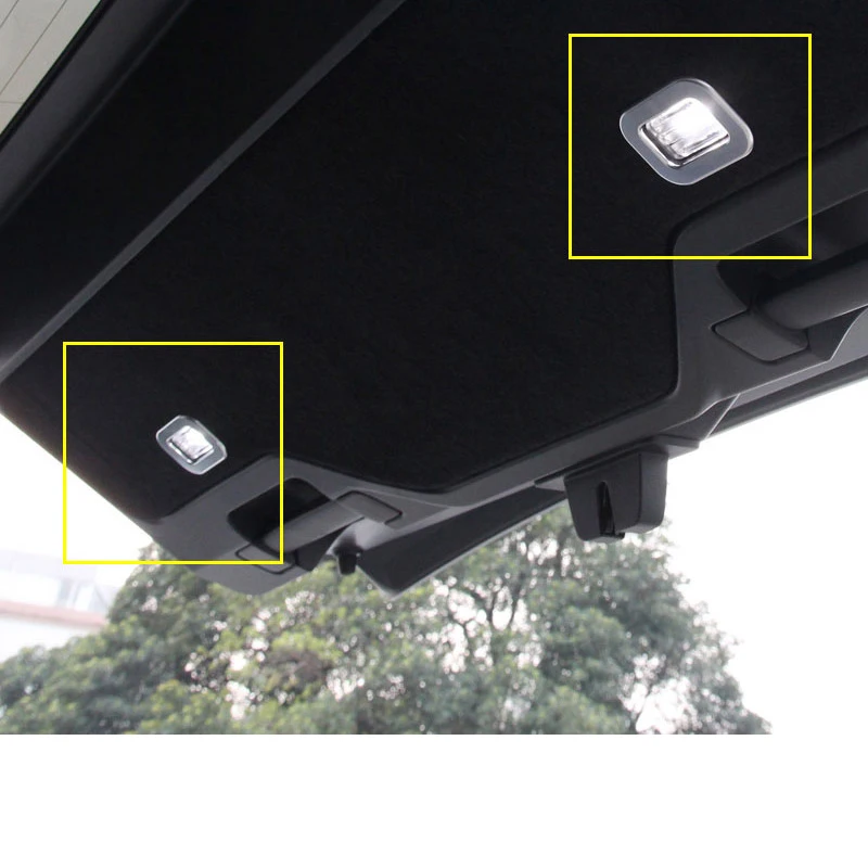 

2Pcs Matte Silver ABS Chrome Tail Door Lamp Light Frame Cover For Land Rover Range RR Sport 2014-2017 Car Accessories