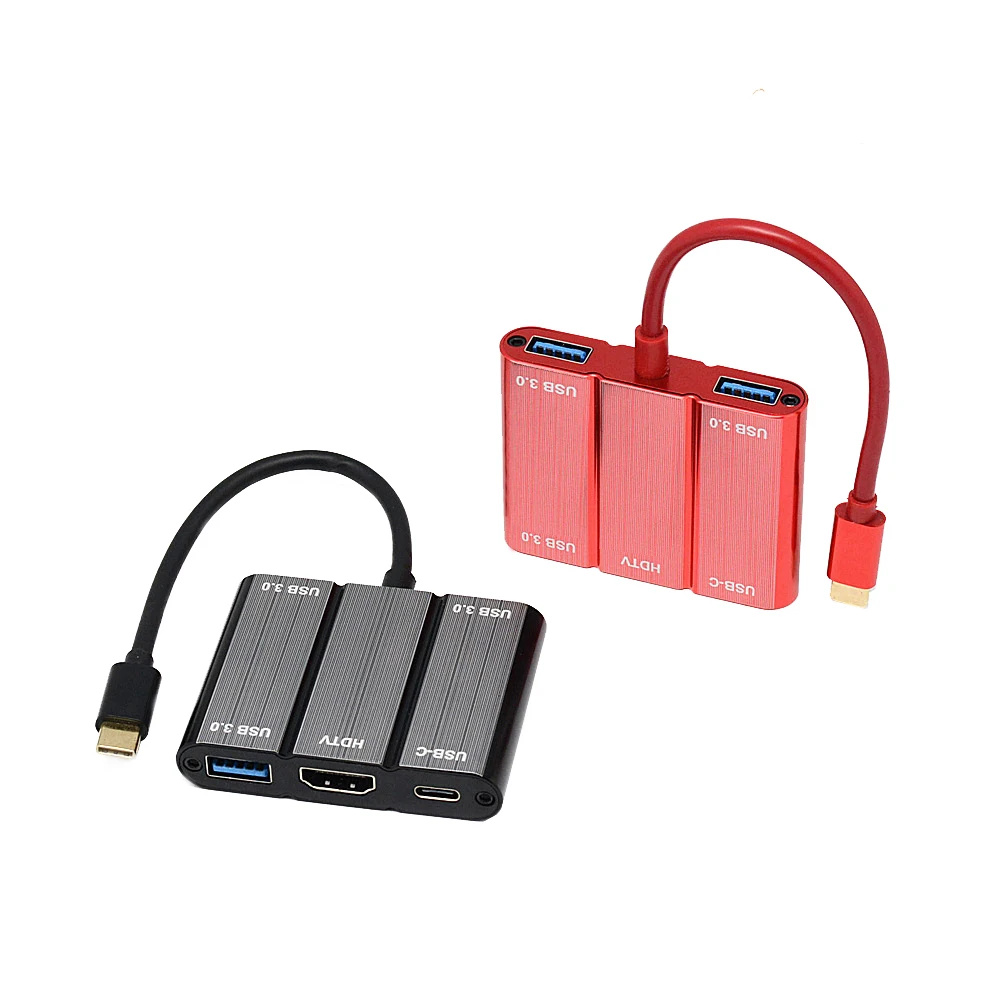Usb адаптер YMY 5 в 1 концентратор USB Type C для 4K HDMI USB3.0 и PD зарядки совместимый с Apple MacBook