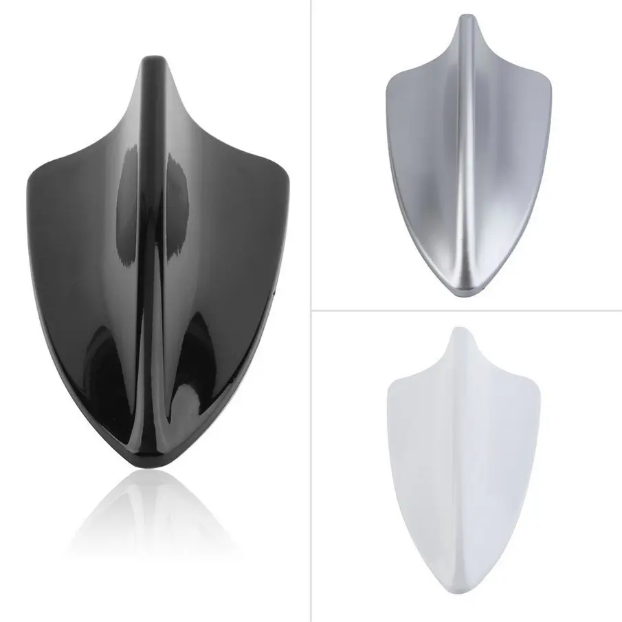 New Waterproof Car Auto Shark Fin Shape Antenna Antistatic Dummy Aerial Roof white color