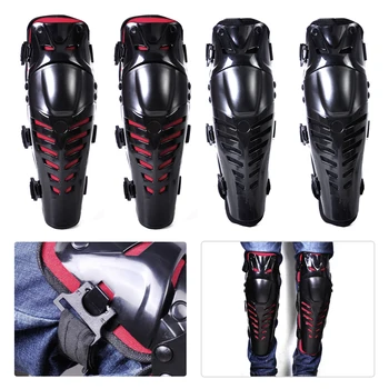 

beler 2pcs Adults Knee Protector Guard Pad Shin Armor High Quality Knees Pads fit for Motorcycle Motocross Bike Harley Bobber