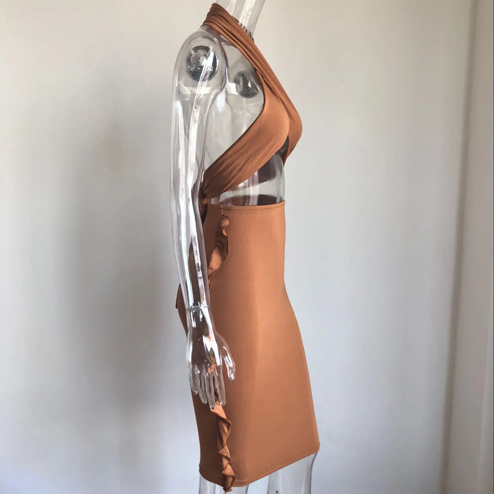 XLLAIS хлопковый комплект из двух предметов с рюшами, женские облегающие Топы на бретельках, облегающие элегантные юбки, подходящие комплекты одежды для ночного клуба