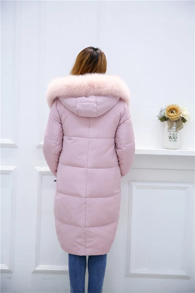 AYUNSUE Женская куртка на 90% утином пуху, женский пуховик, женская зимняя куртка, женские черные парки размера плюс 10XL WXF537