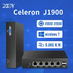 Мини-ПК Pfsense ОС Windows 4 Gigabit Ethernet LAN Celeron J1800 J1900 безвентиляторная теплоизоляционная перегородка маршрутизатор клиента промышленный компьютер