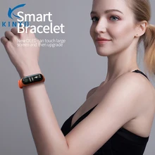 Красивый умный браслет для девочек монитор сердечного ритма во время сна фитнес-трекер умный Браслет OLED женский умный Браслет ip67 PK mi band 3