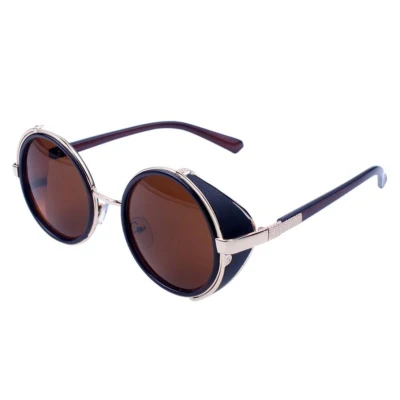 Солнцезащитные очки для женщин и мужчин, винтажные Ретро очки в стиле стимпанк, унисекс, фирменный дизайн, модные зеркальные линзы, для путешествий, Sungla Feminino - Цвет линз: 1