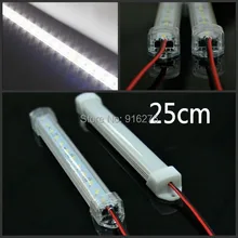 100x25 см SMD 5730 светодиодный бар полосы света Водонепроницаемый 12 в 24 В Жесткая светодиодная лента кухня+ алюминиевый профиль комплект